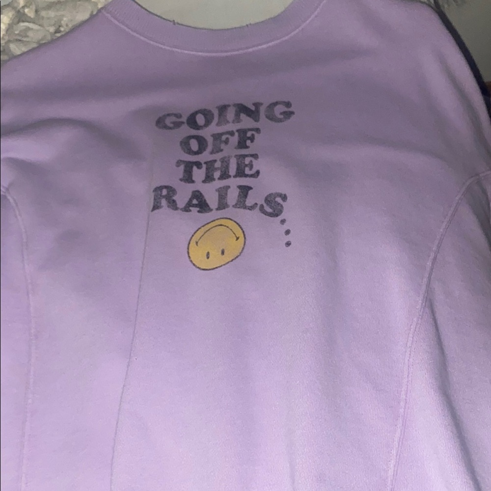 Purple 'Going Off The Rails' Sweatshirt